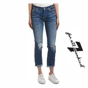 7 For All Mankind Women's Josefina Jeans Size 27 Distresses Skinny Boyfriend